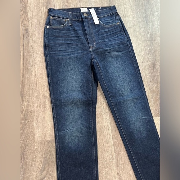 NWT Size 27 J. Crew 10” Vintage Straight Dark Wash Boiler Blue Jeans Denim - Picture 3 of 9